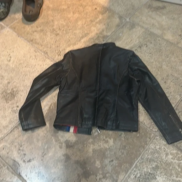 Tag Heuer Leather Motorcycle Jacket - Medium - NWOT